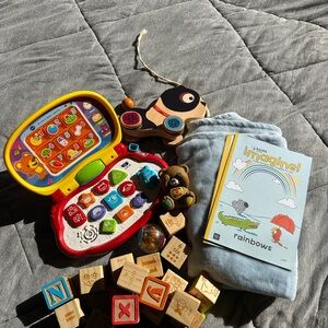 Baby laptop and toy bundle